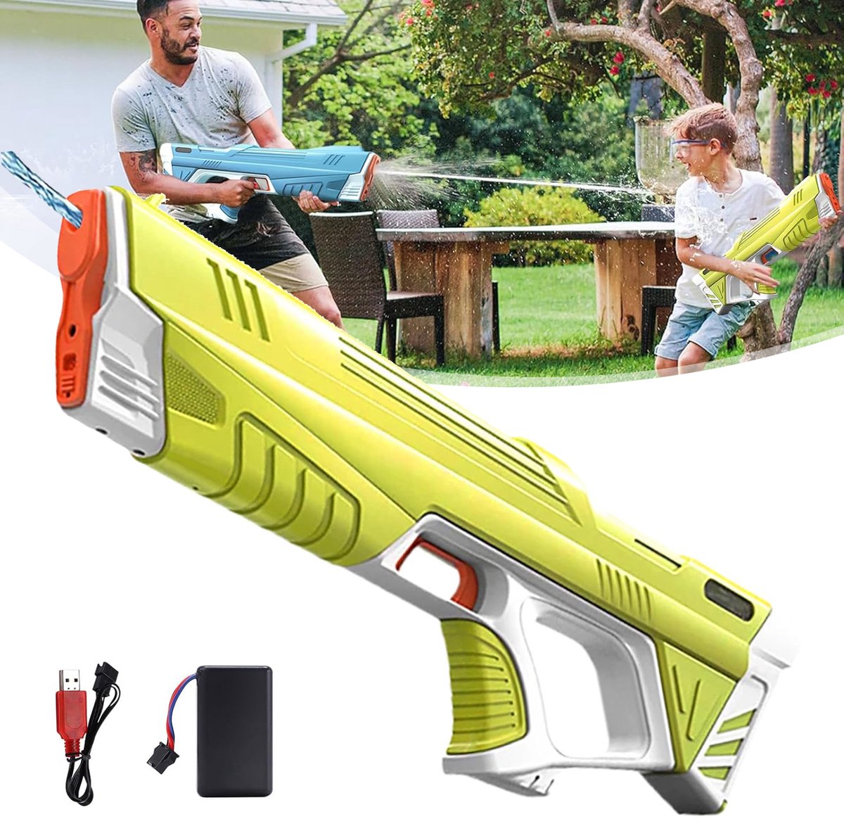 Elektrisch Waterpistool Voor Kinderen - Automatische Waterblazer - Waterpistool Met Groot Bereik - Speelgoed Voor Watergevechten