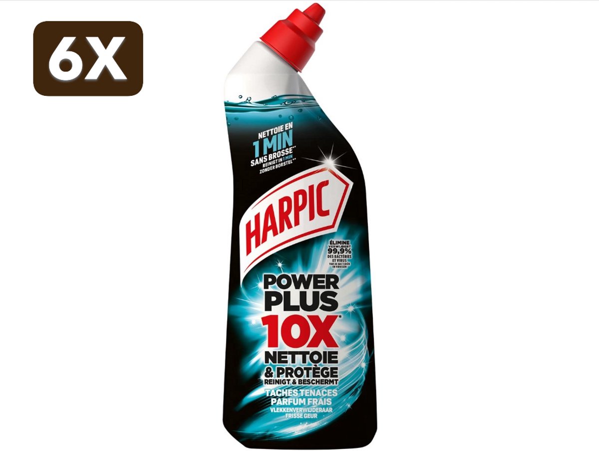6 x Harpic Powerplus Hygiene toiletreiniger | flacon van 750 ml