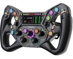 MOZA KS Pro Steering Wheel – 300 mm GT/Formule Sim Racing Stuur met HD Display en Dual Clutch Paddles - PC