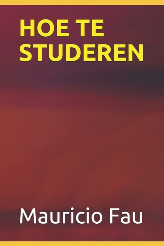 Hoe Te Studeren - cover