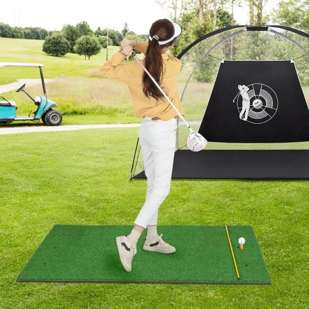 Dailygoods 5 x 3 ft kunstgras oefenmat voor binnen en buiten - 27 mm