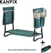 KanFix Kniebankje voor Tuinieren – Tuinkruk Kniebank Opvouwbaar 150 kg