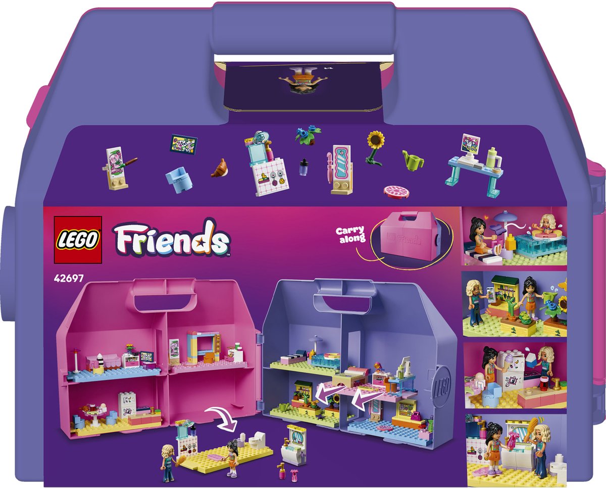 LEGO Friends Creatieve Poppenhuiskoffer Poppenhuis met Poppetjes Speelgoed voor Kinderen 42697 — afbeelding 9