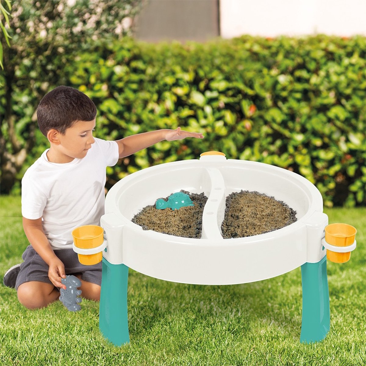Dolu Wit/Turquoise Zand- en Watertafel — afbeelding 3