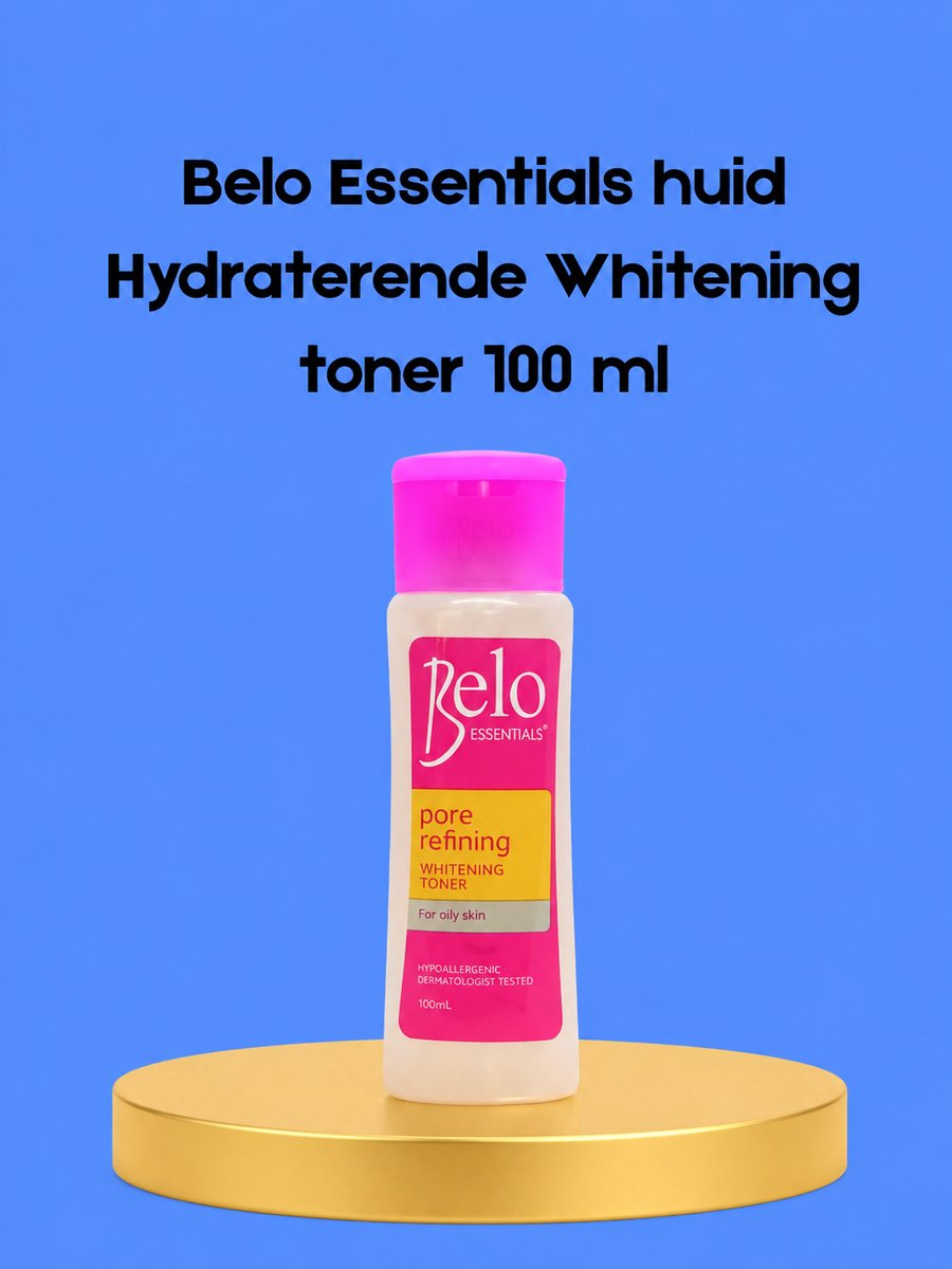 Belo Essentials Skin Hydrating Whitening Toner – 100 ml – Verhelderende & Hydraterende Huidtoner – Helpt Donkere Vlekken te verminderen, Egaliseert de Huidtint & Hydrateert Intensief – Voor een Gladde, Stralende & Gezonde Huid