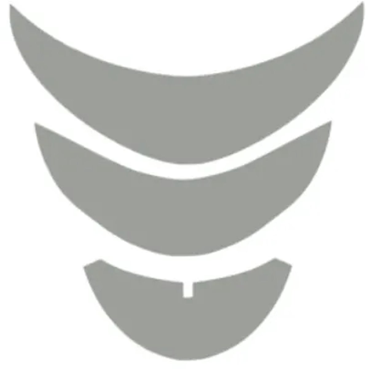 Piaggio Zip Stickerset - Grill Stickers - Zilver