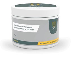 U-Sport Iron - 14 mg IJzerfumaraat - 60 Capsules - Zuurstoftransport & Energie - Tegen Vermoeidheid - 100% Vegan