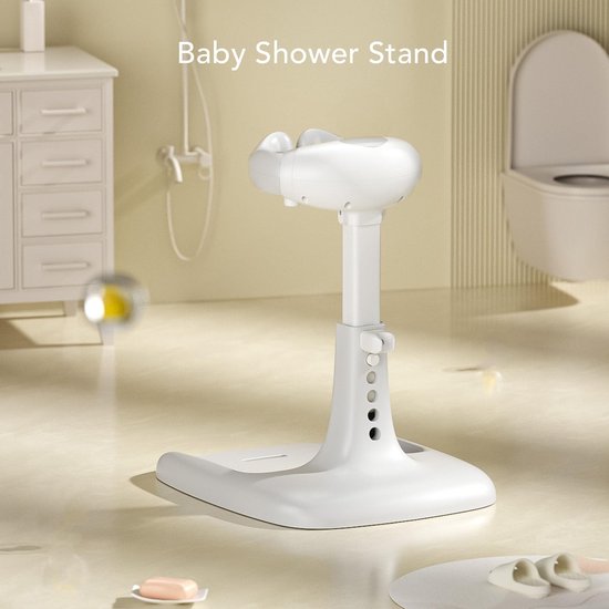 Peuter Douche Stand Verstelbare Hoogte Bad Ondersteuning - Douche Staande - Baby Bad Toren - Handige Baby Accessoire (Grijs Wit) van Merkloos — afbeelding 3