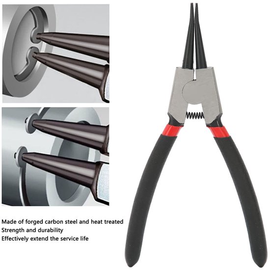 Dailygoody - Lock Ring Pliers - Carbon Staal Ring Verwijderingsset - Met Rubber Grip - Gereedschap Set - Ring Verwijdering - Handgereedschap - Geschik — afbeelding 5