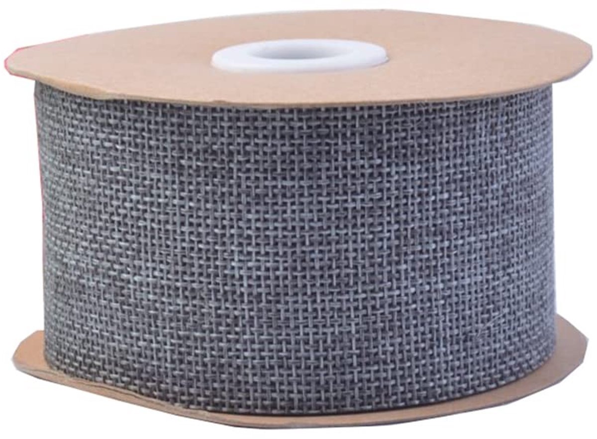 Dailygoods- Cadeaulint 10 m - Imitatielinnen 5 cm - Decoratielint - Boeketlint - Knutselen - Verpakking - Diverse kleuren
