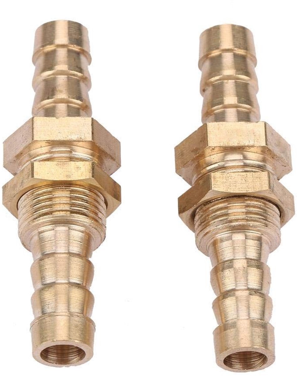 Allecto - Raccordo voor Flexibele Slang - 2 Stuks - Messing