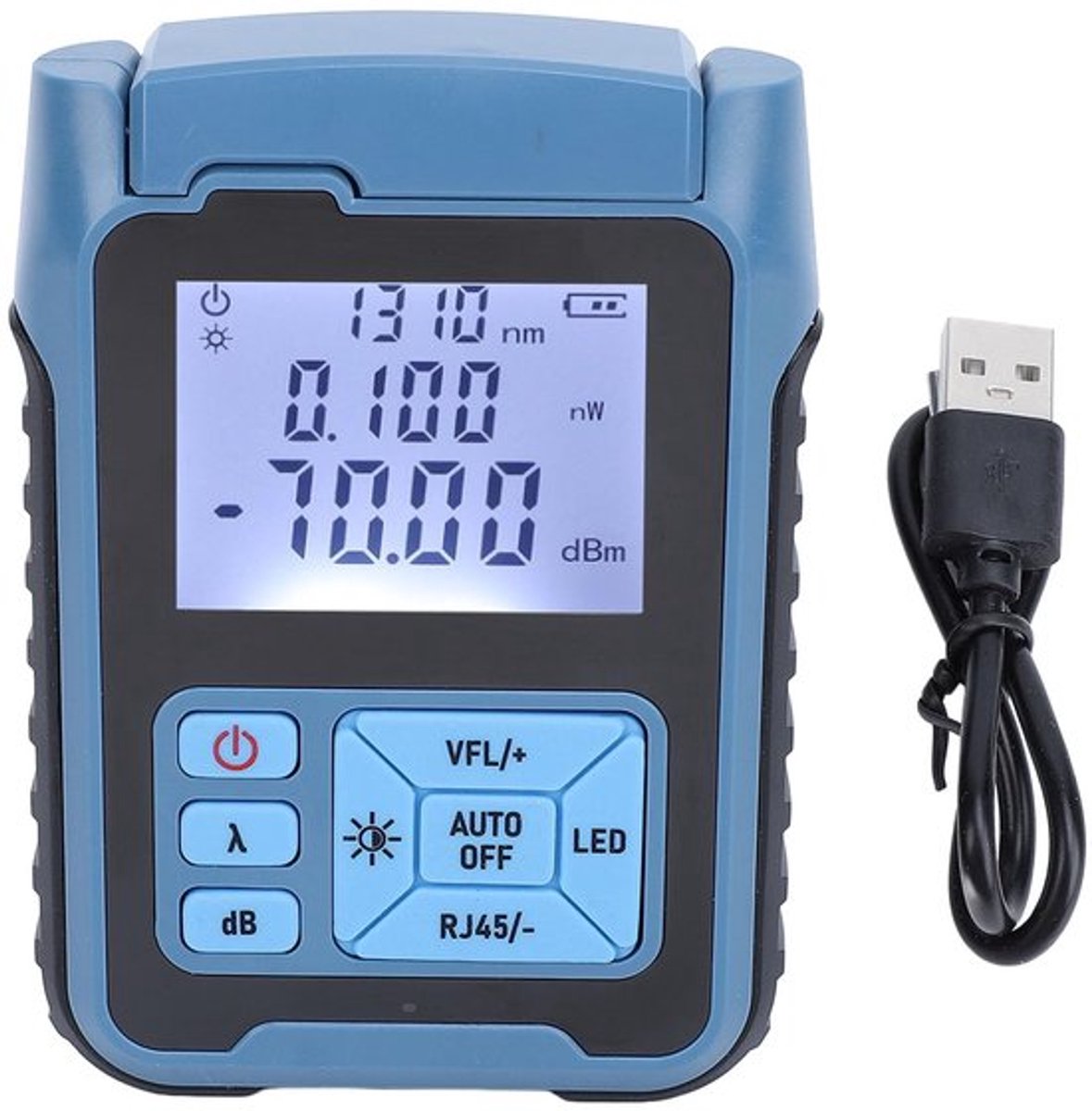 Allecto - Optische Vezel Tester - Draagbare Glasvezelmeter - Hoog