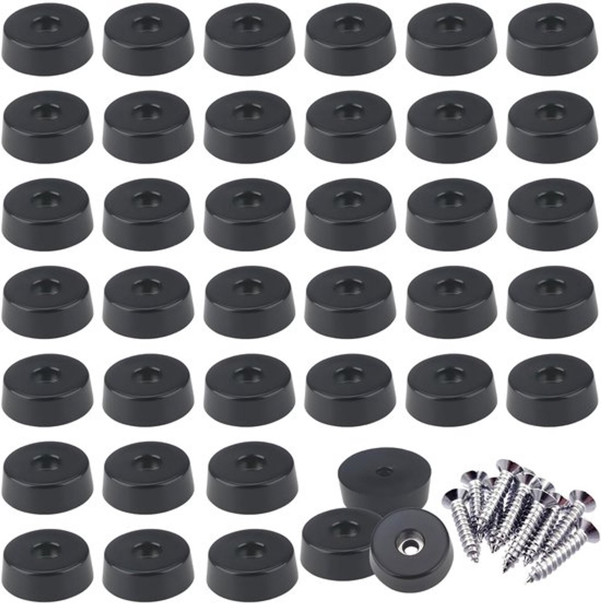 Allecto - 30 Stuks Meubelpoten - Rubber voeten en buffers