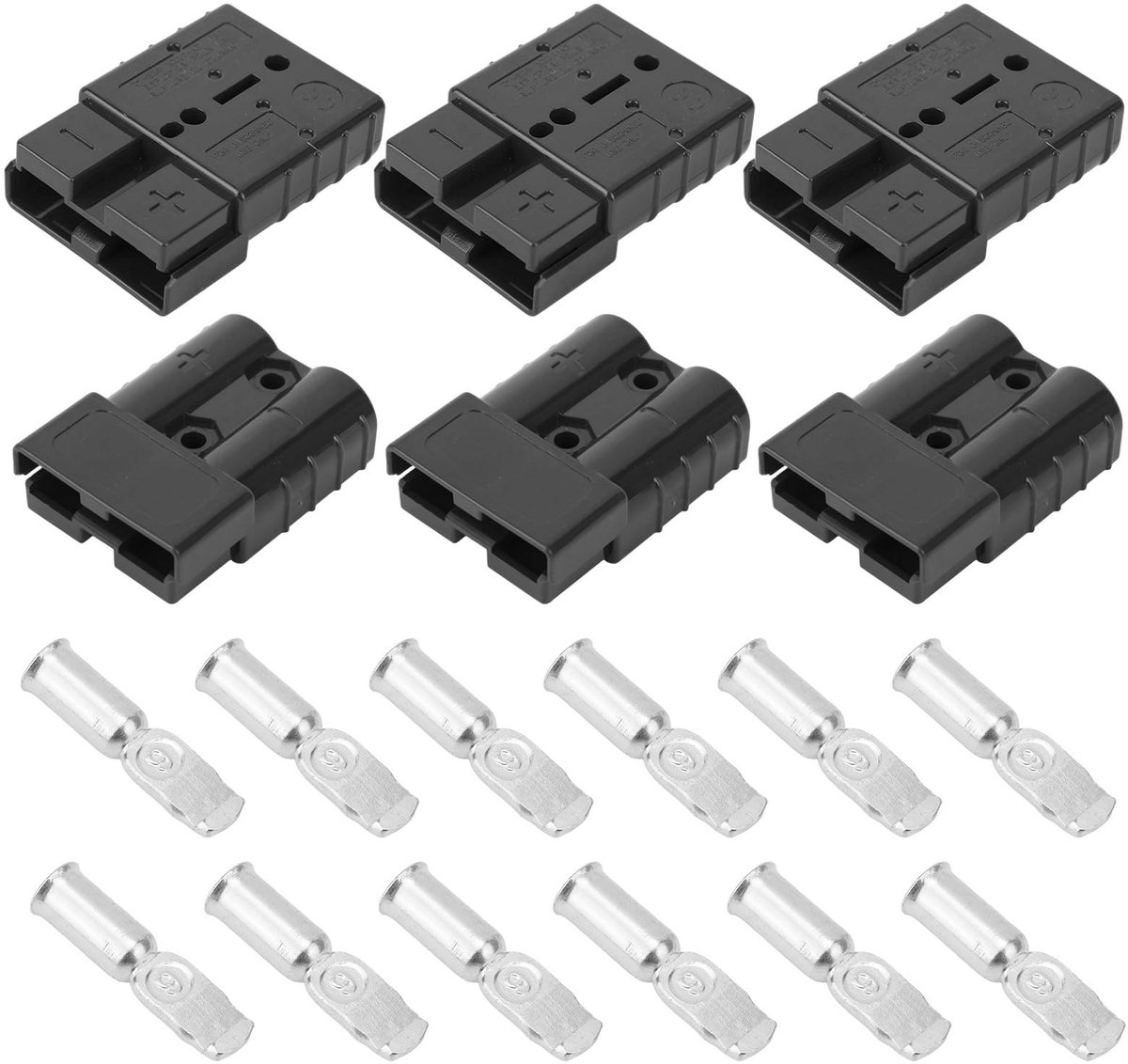 Dailygoods - Accu Snelle Koppeling Set - 6-delige Set met 12 Klemmen - Geschikt voor Anderson Connector - Accesoires voor Elektronica - Betrouwbare Ve...