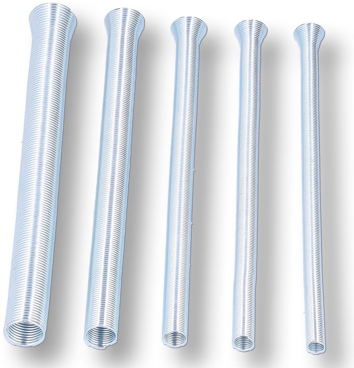 Dailygoods- Buisbender Set - 5 Stuks - Gereedschapsstaal - Voor Koper/Aluminium Buizen - Buigen tot 5/8, 1/2, 3/8, 5/16, 1/4 - Lichtgewicht 300g - Buisbuiger