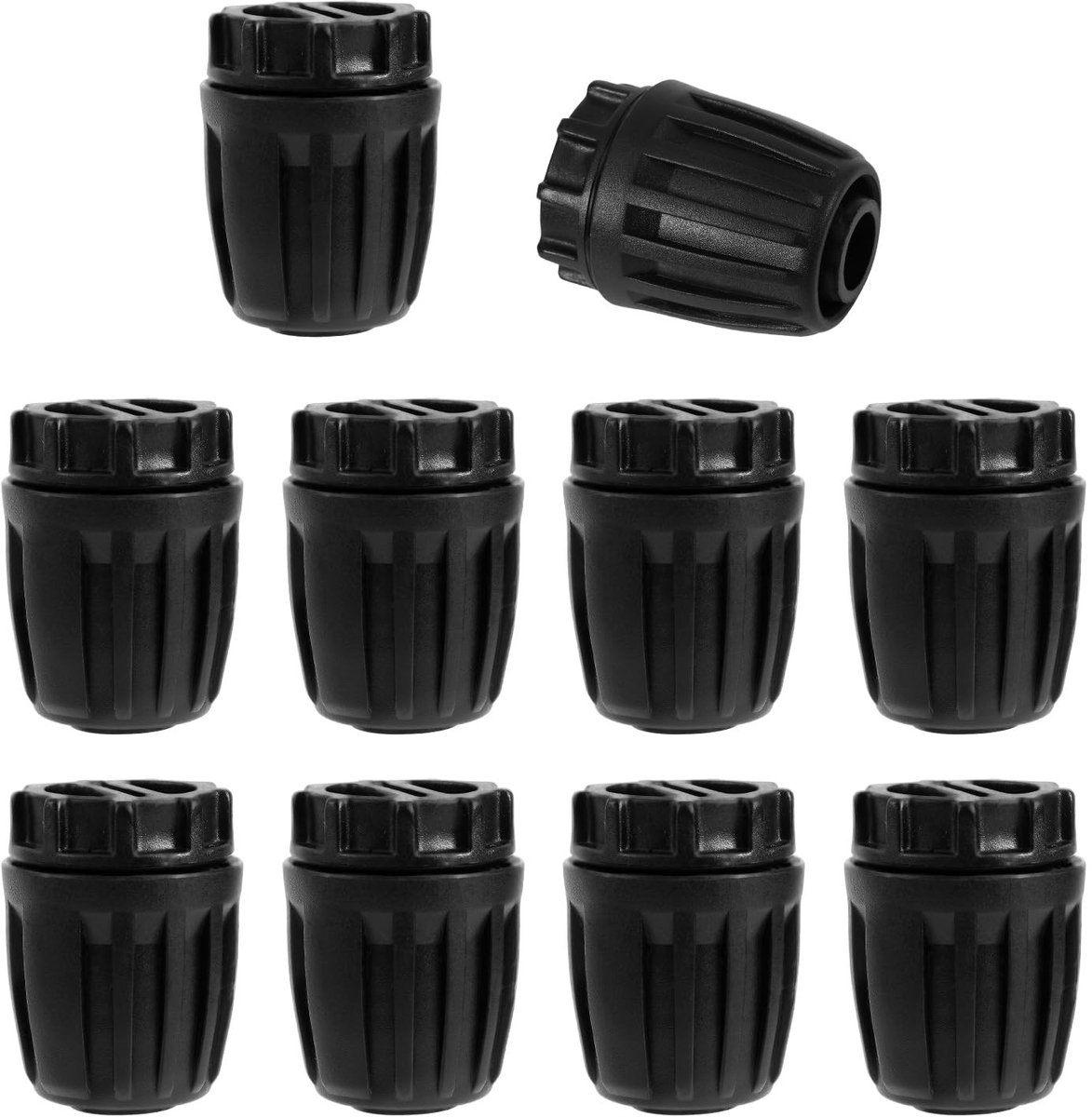 Dailygoods- Druppelslang Eindkappen 10 Stuks - Anti-Druppel - 16mm Beugels - PE Kunststof - 37.8 x 28 mm - Tuin Irrigatie Systeem - Irrigatiepluggen