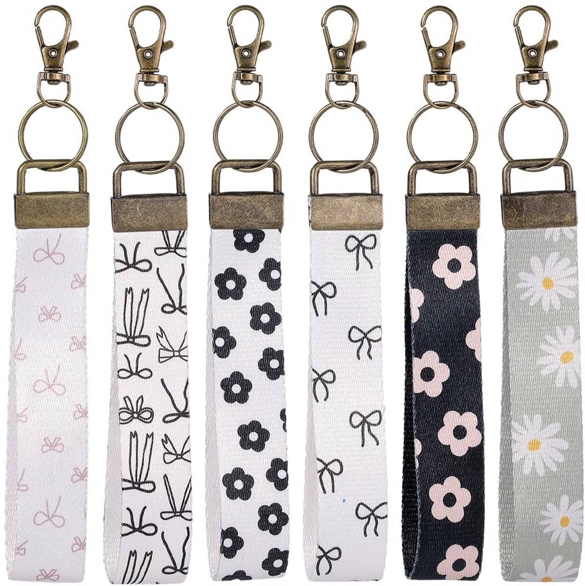 Dailygoods - 1 Doos 7 Kleuren Polsbandje Sleutelhanger voor Vrouwen