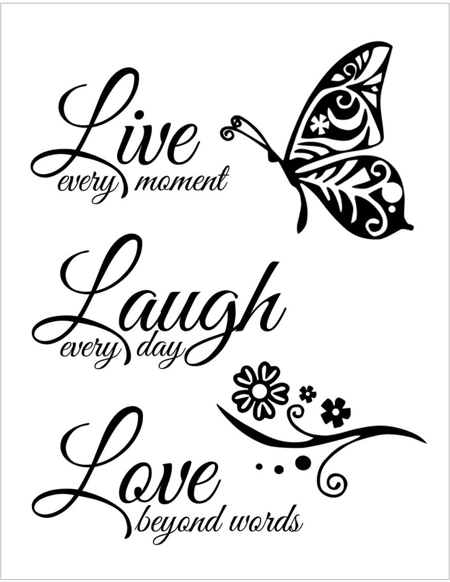 Dailygoods- Muursticker Inspirerende Quote - Wanddecoratie - Waterdicht - PVC - Zwart - 27 x 58 cm - Set van 1