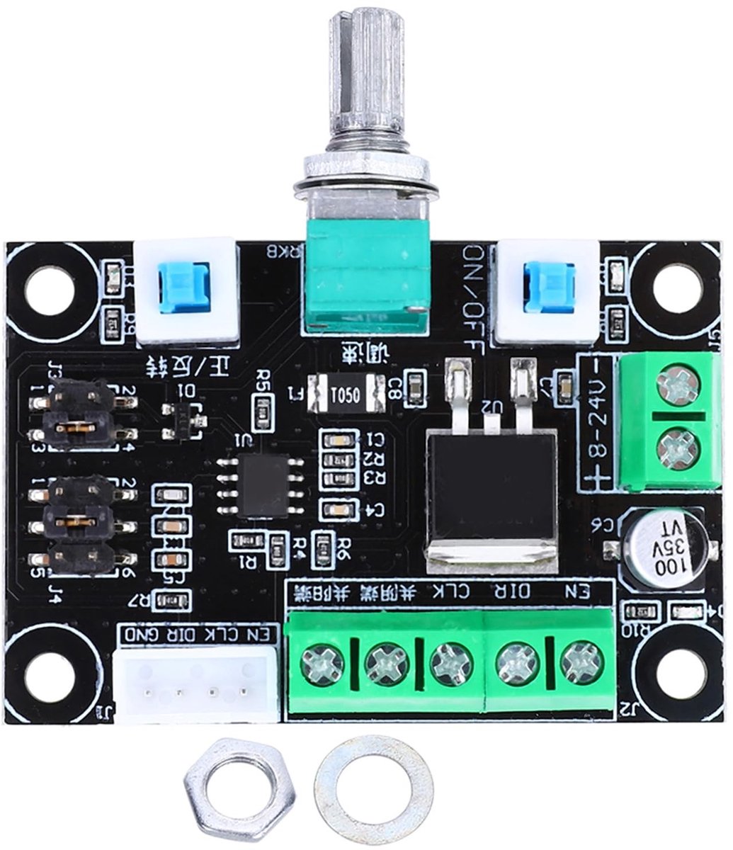 Dailygoods- Stappenmotor Snelheidsregelaar - Aandrijfregelaar - Besturingskaart - Positieve/Negatieve Rotatie - 3 Frequentiesignalen - Kunststof 38,6 x 58 mm - Motorcontroller