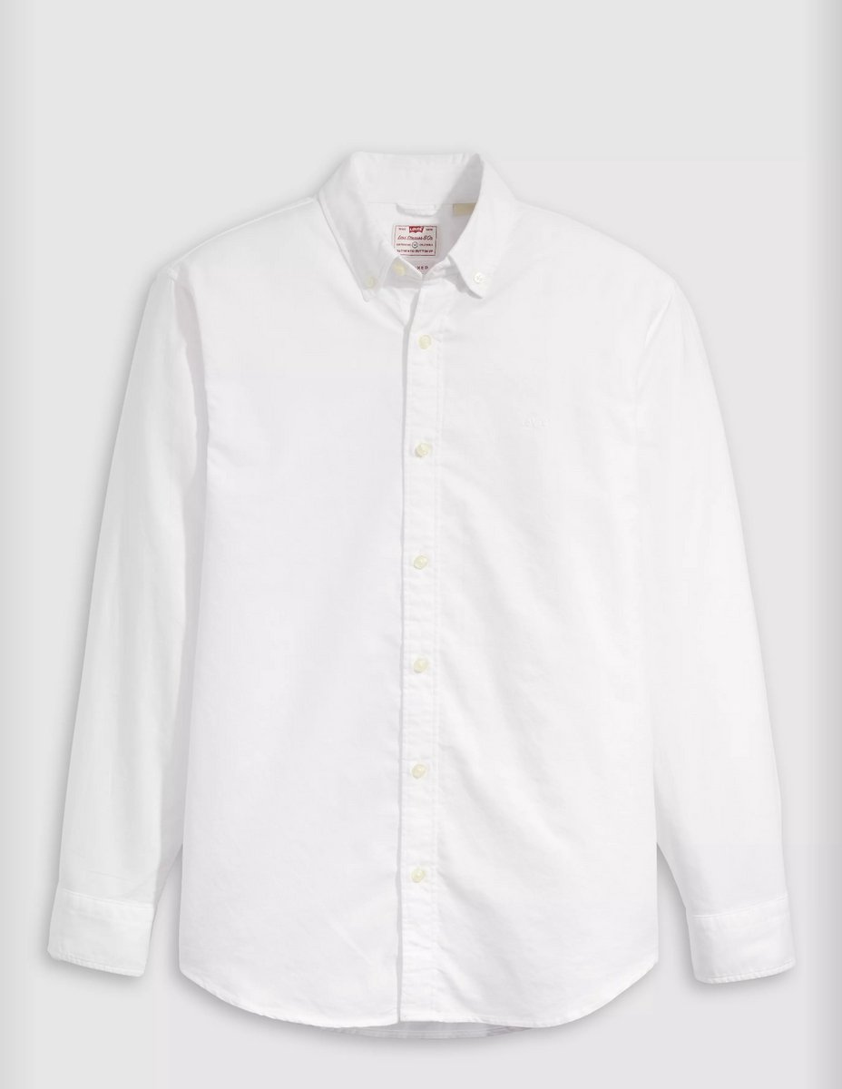 Levi´s ® Authentic Button Down Overhemd Met Lange Mouwen M Man Wit