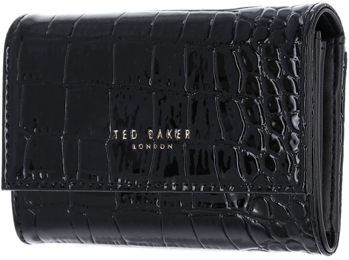 Ted Baker portemonnee Valliaa Croc Effect Small Purse Black zwart