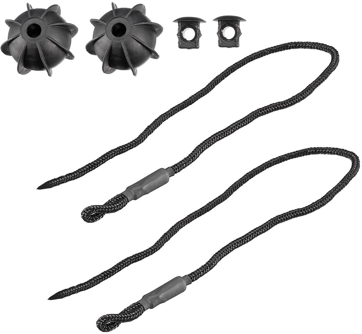 Dailygoods- Kofferbakdekselbevestigingsriem 2 Stuks - Nylon/Rubber - Lichtgewicht - Compact - Eenvoudig te Installeren - Goede Elasticiteit - Bevestigingsband