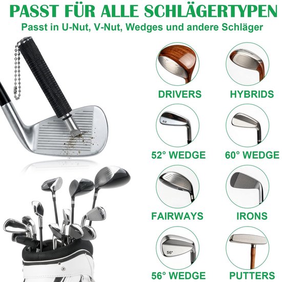 Dailygoods- Golfclubreinigerset - Cadeau voor mannen/papa - Golfaccessoires - Verjaardagscadeau - Grappige accessoires - Compleet set van Dailygoods — afbeelding 5
