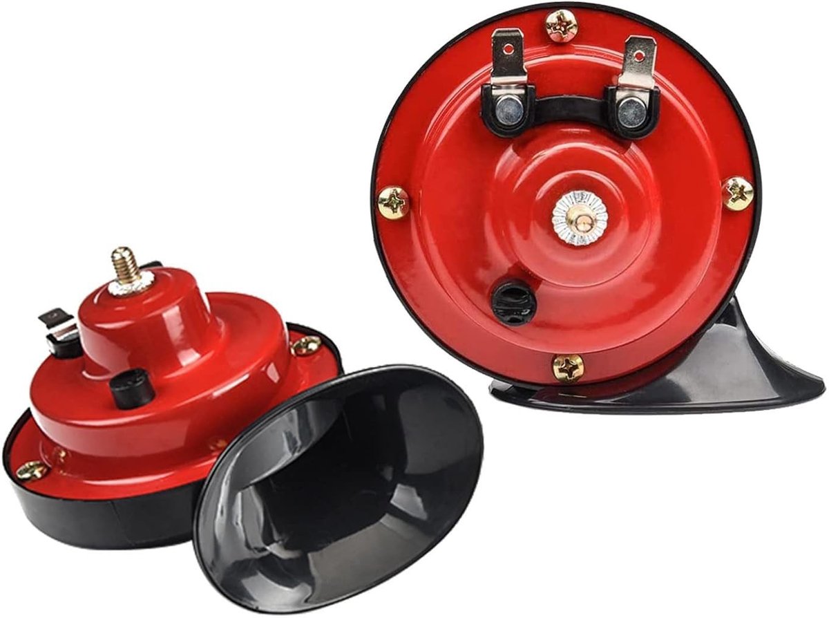 Dailygoods - 2 Stuks Super Luid Trein Hoorn 300dB Luchthoorn voor Auto en Motorfiets