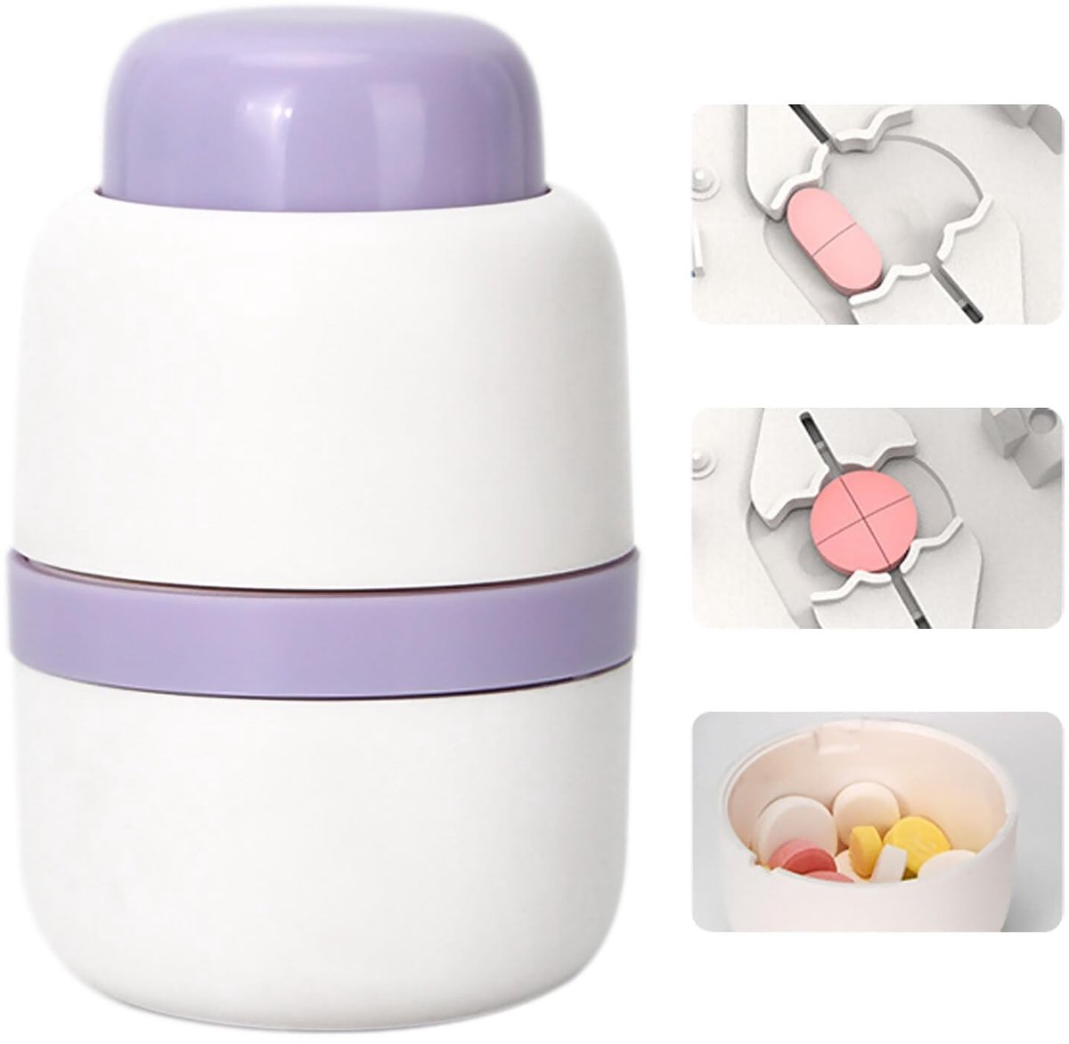 Dailygoods- Tablettenopener Voedselveilig - Draagbare - Pillensnijder