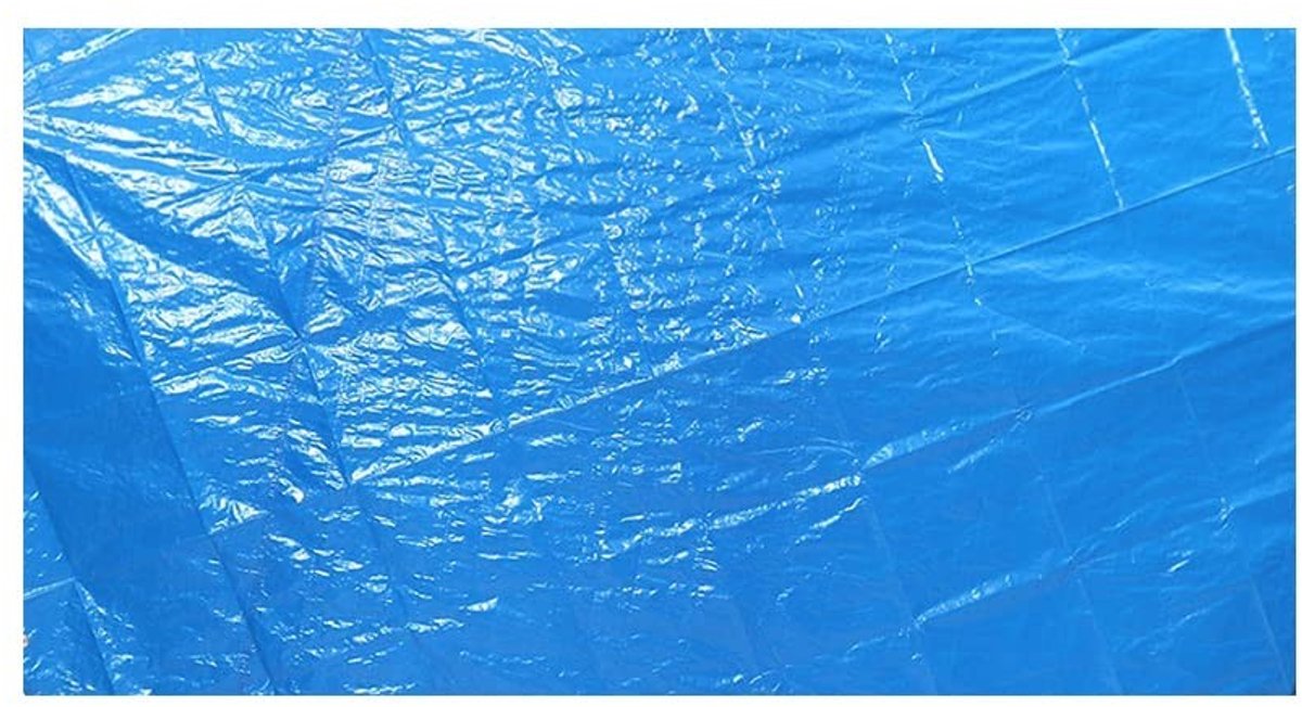 Dailygoods- Zwembadhoes 221x150 cm - Opvouwbaar ontwerp - Warmte-isolerende film - Trekkoord - Waterbesparend - Bescherming tegen vuil - Zonnebedekking