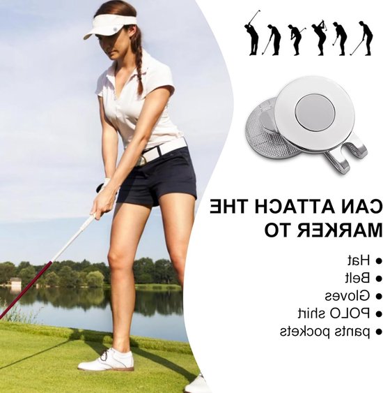 Solidchoice - Magnetische Golfbal Marker Set met Clip van Solidchoice — afbeelding 5