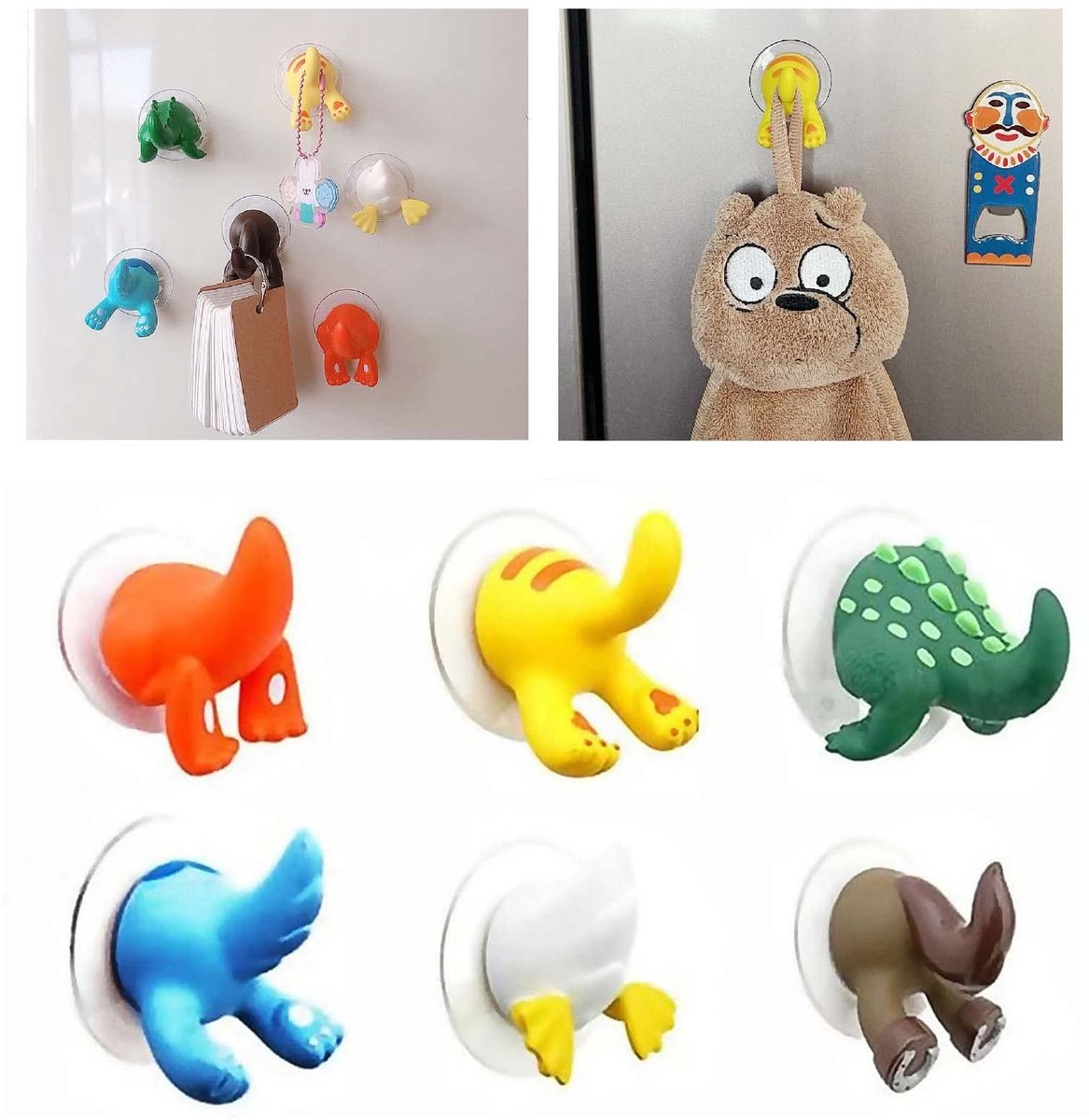 Dailygoods- Zuignap Haak Schattig Dierenontwerp - Wandhaak - Muuranker - Decoratie - Handd