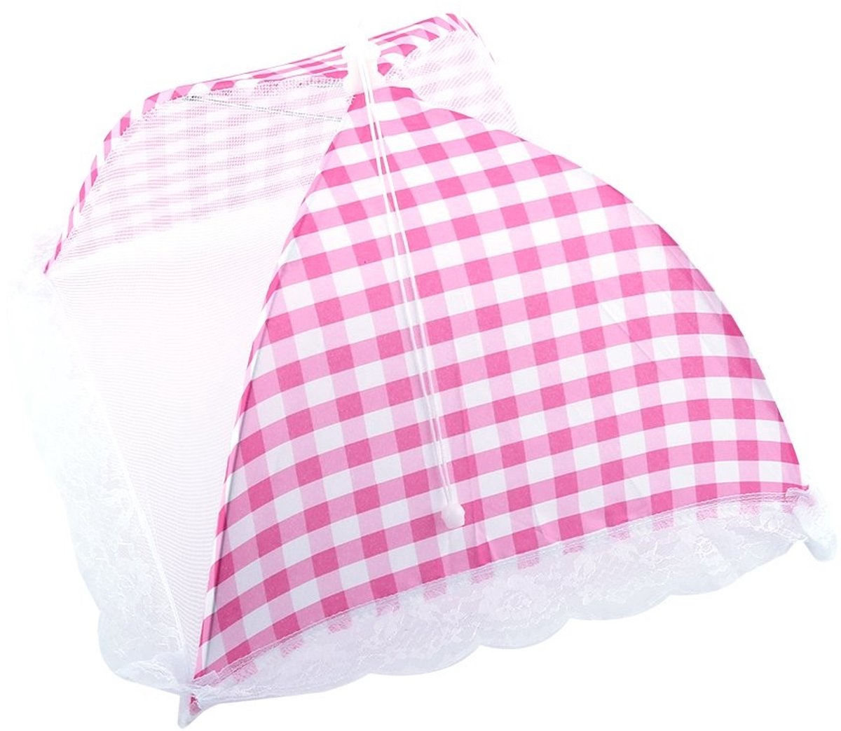 Dailygoods - Opvouwbare Paraplu Afdekking - Insectennet - Compact en Lichtgewicht - 32x31 cm - Ideaal voor Buiten - Bescherming tegen Vliegen en W...