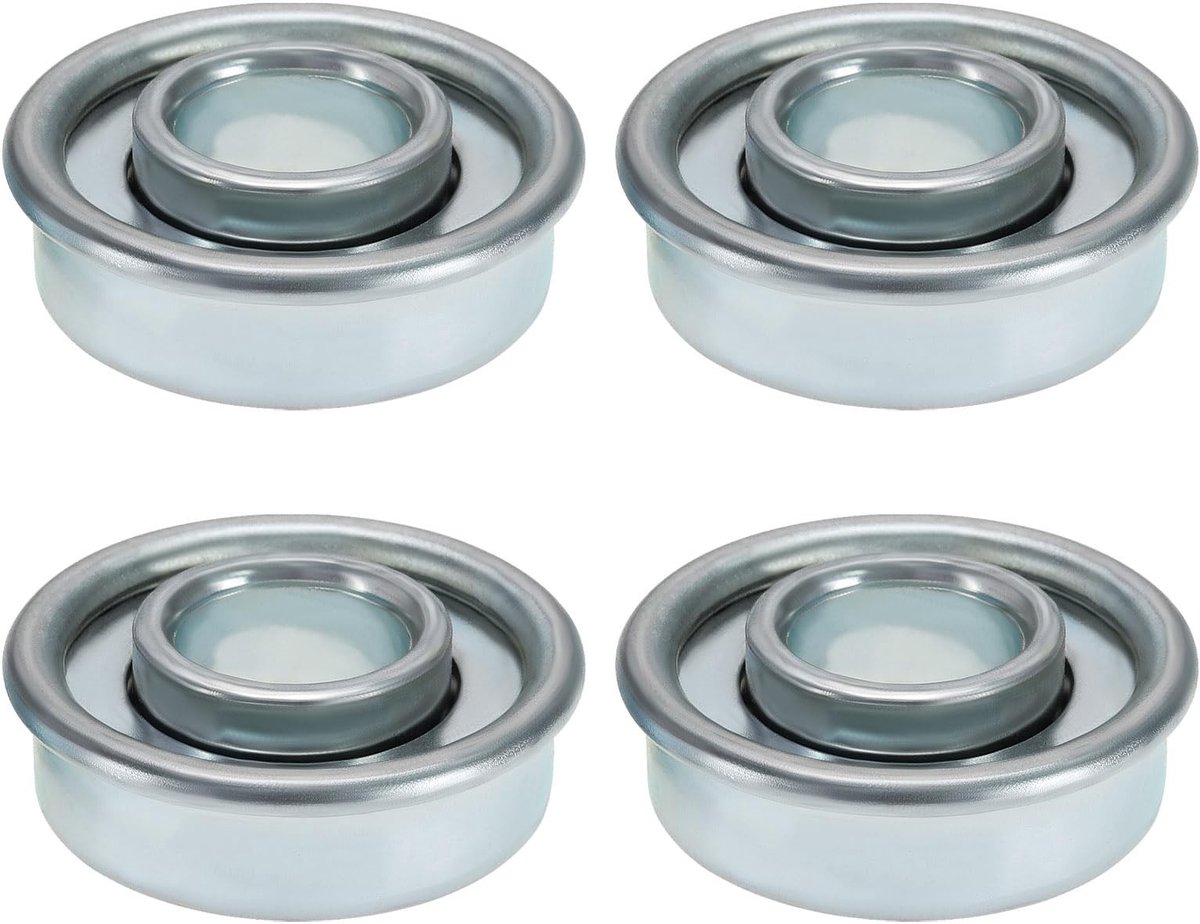 Dailygoods- Maaiertrekker Lager 4 Stuks - Wiellagers - Staal - Buitendiameter 28,6 mm - Binnendiameter 12,2 mm - Dikte 9,8 mm - Wiellager