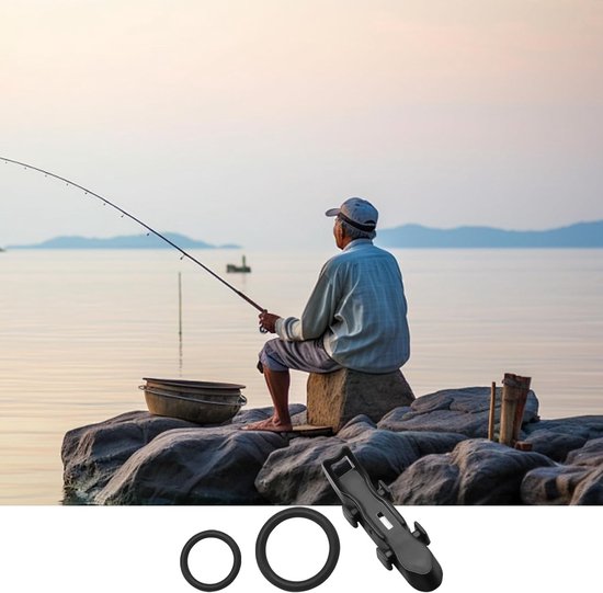 Magnetische Hengel Haak Houder met Rubber Ring - 4 Stuks - Handige Accessoires voor Vissen, Lure Bevestigingen en Haakbeveiliging — afbeelding 4