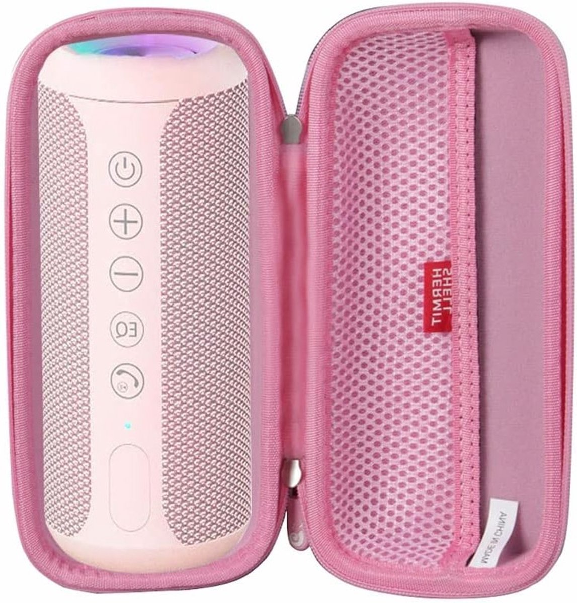 Draagbare Hardcase voor Bluetooth Speaker - Bescherming en Stijl in Roze kleur