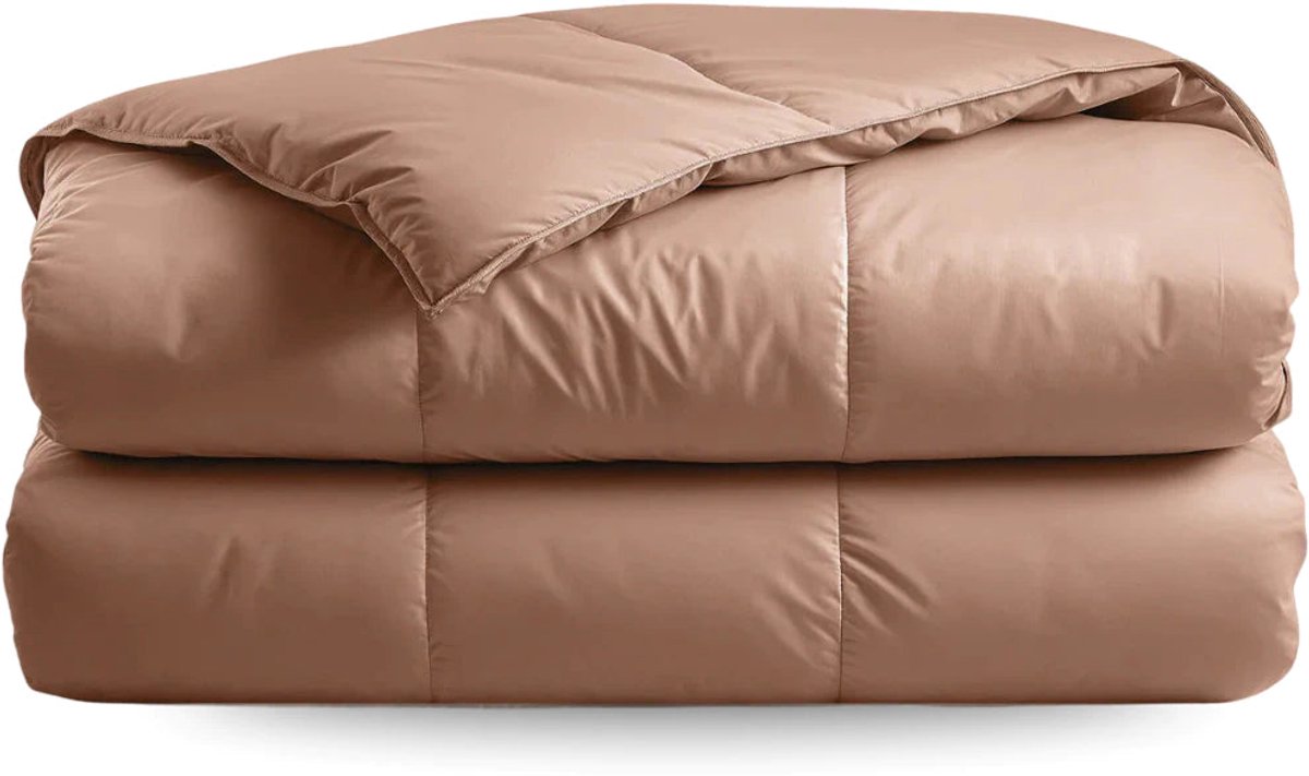 Zelesta Deluxe Uni Satijnkatoen Zomerdekbed - Aarderood 200x200cm