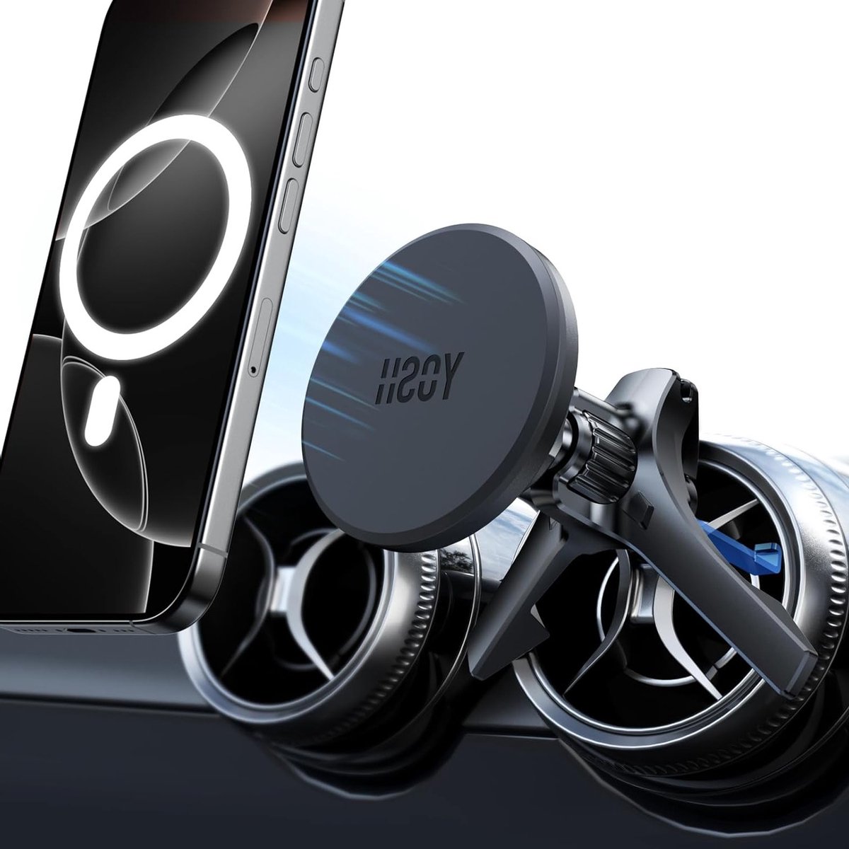 Magnetische Autohouder voor Ventilatieopeningen, Geschikt voor Mercedes A/B/C/V/GLC/Sprinter, Compatibel met iPhone en Samsung, Ideaal voor Navigatie en Handsfree Gebruik