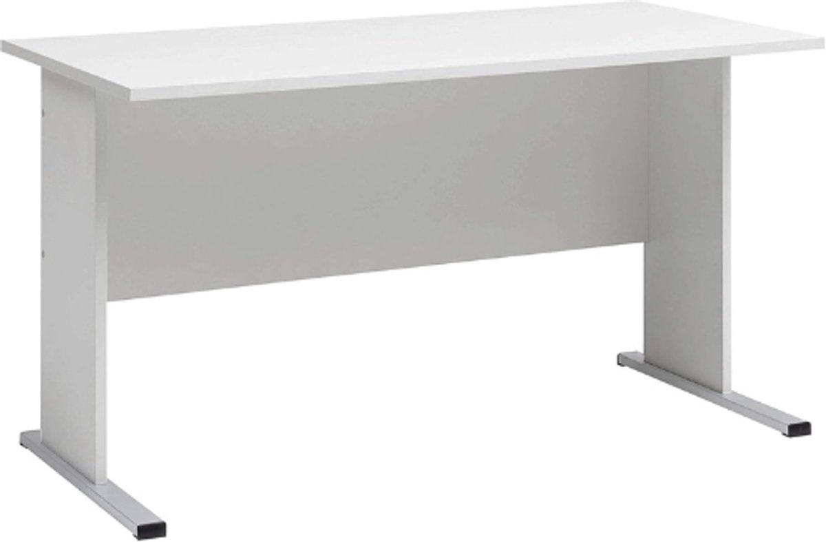 Möbelpartner Milo Bureau Lichtgrijs 90x65x72 Cm Modern Werkbureau Schrijfbureau Voor Thuiswerk Kantoor Compact Stevig Design