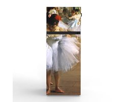 NUNKI MEDIUM-ADAG / Dubbel-Deurs Koelkast, E Klasse, 206l, Edgar Degas - De dansles, Satin (ALL sides)