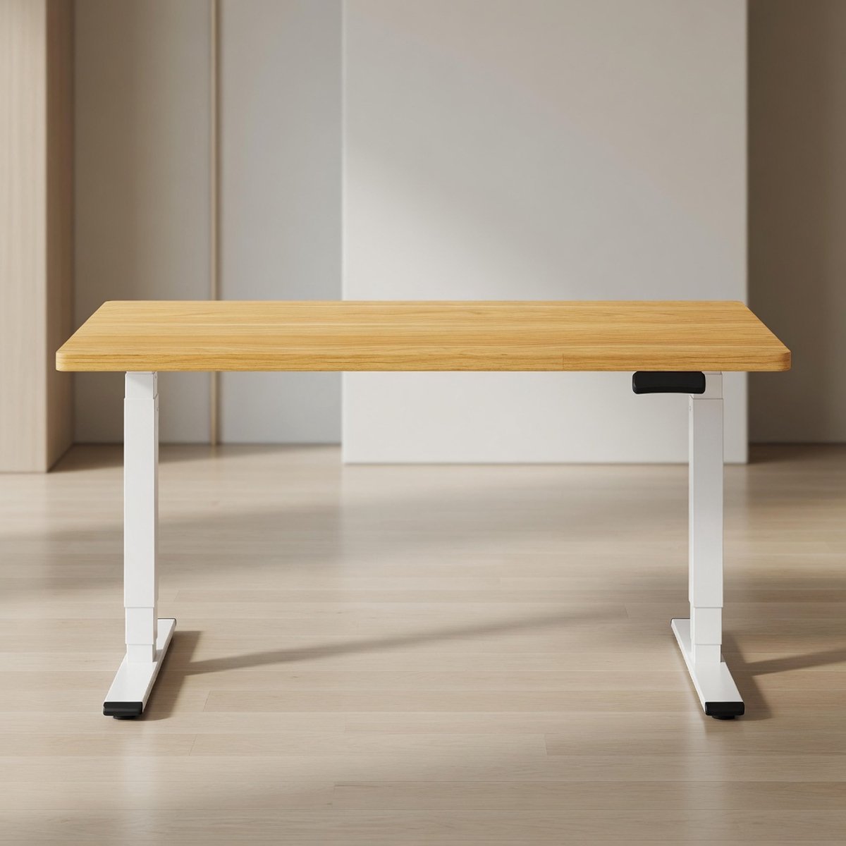 Elektrisch Zit-Sta Bureau 160x80 cm – Dubbele Motor In Hoogte Verstelbaar Bureau met Memory Controller & 160 kg Draagkracht – Ergonomisch Sta Bureau 62–127 cm – 3-Delige Pootconstructie – Mobili Bella