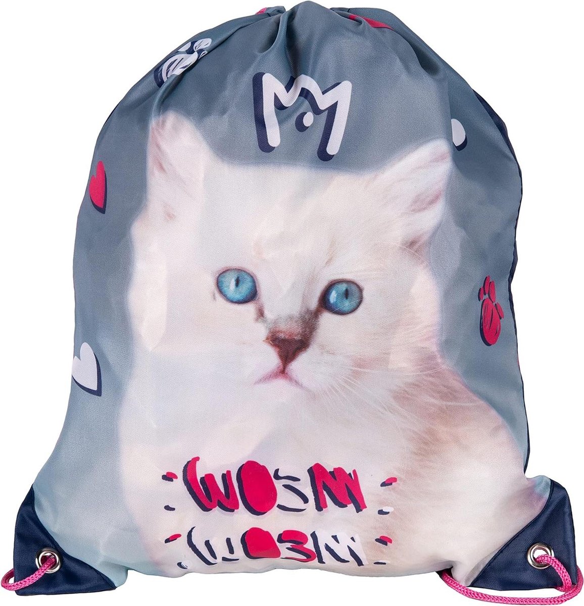 Schooltas 8-delig - Kinderrugzak set - Naar school - Ergonomisch ontwerp - 36 x 28 x 15 cm - Met kattenprint