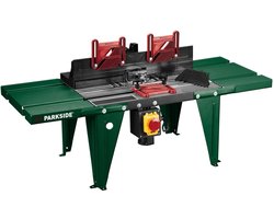 PARKSIDE® Tafel voor bovenfrees - Freesmachine - Afmetingen: L86,5 x B40 cm - Draagvermogen: max. 8 kg - Van robuust aluminium drukgietwerk - 2 zijdelingse tafelaanbouwen - Verstelbare parallel aanslag