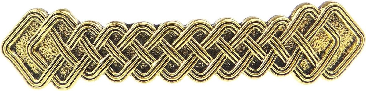 Haarspeld - Klem Accessoire - Haar Styling - Viking Nordic Celtic - 8.5 cm breed - Zilver Goud