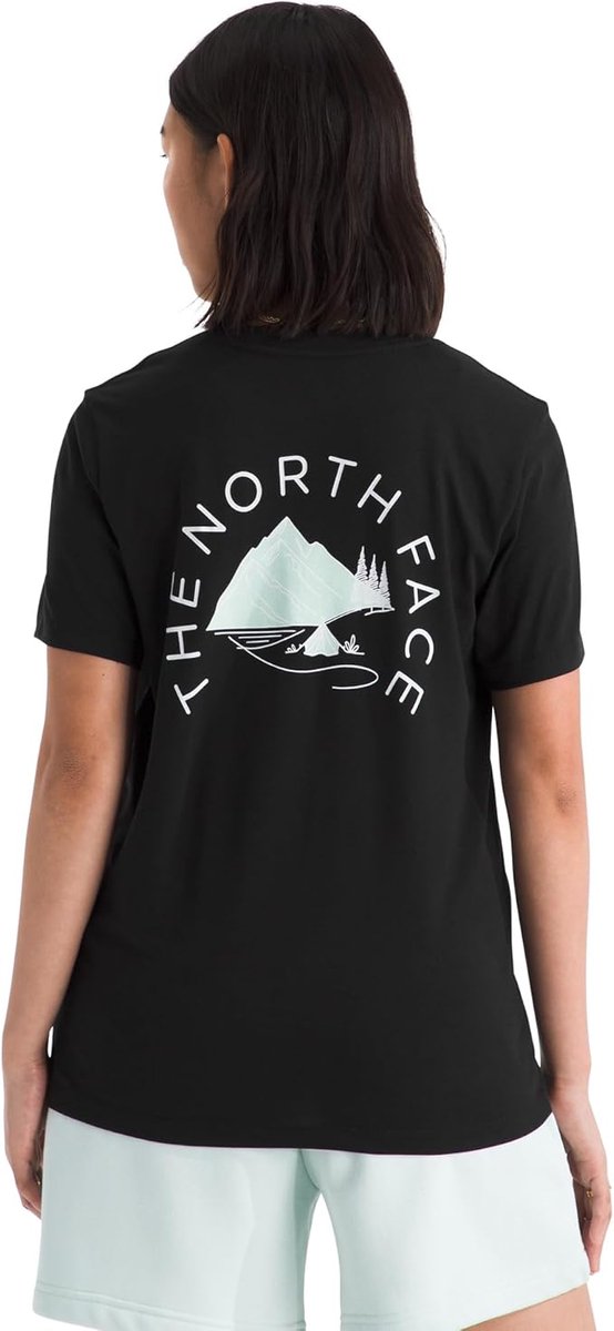 The North Face W MONTE REGULAR SHORT SLEEVE TEE-GRAPHIC Dames Outdoorshirt TNF Zwart