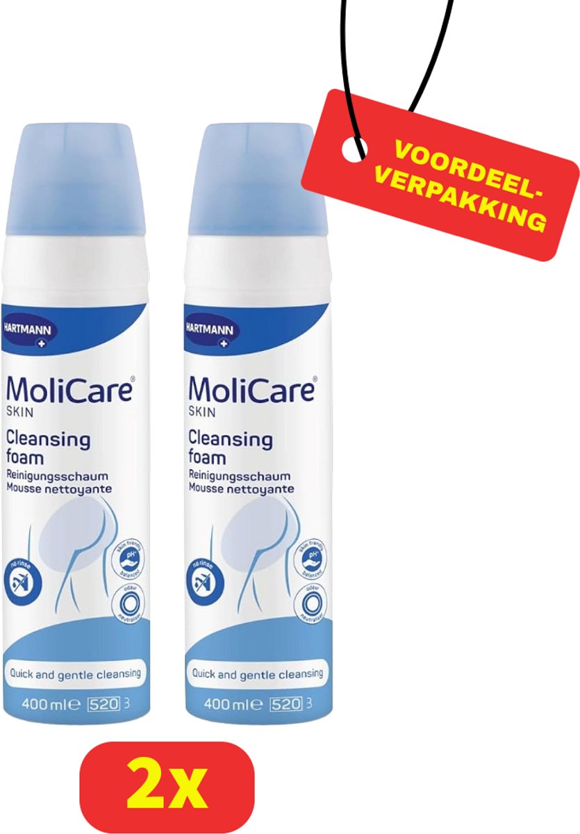 Molicare Skin Clean Reinigingsschuim - 2x400ml voordeelverpakking