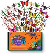 50 insectes jouets réalistes dans des couleurs vives et de beaux motifs - Faux insectes Perfect pour les Enfants