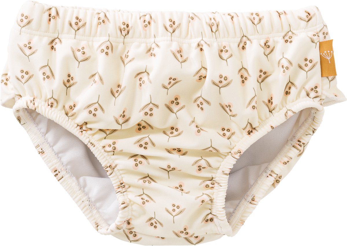 Fresk Luierbroek/ Zwembroek 74 - Ruimte voor Zwemluier - Sneldrogende Zwemkleding - UV-bescherming UPF 50 - Zwemshort Unisex - Creme - Olives