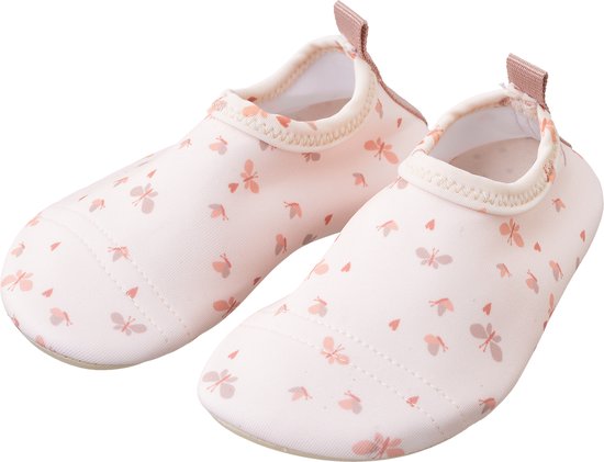 Fresk Zwemschoenen 27/28 -UV 50-bescherming – Antislip Strandschoenen – Quick Dry – Waterschoenen voor Kinderen – Elastische Pasvorm Meisjes - Creme - Butterflies