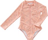 Fresk UV Zwempak 74 - Sneldrogende Zwemkleding voor Kinderen - UPF 50 - Zwempak voor Meisjes - Zwempak met Lange Mouwen - Roze - Mimosa